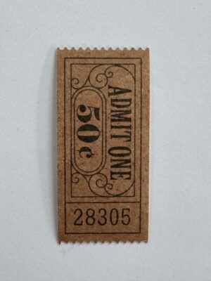 6.5cm x 3cm - Ticket 28305