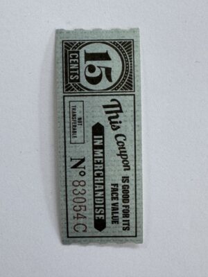 8cm x 3cm - Ticket 15