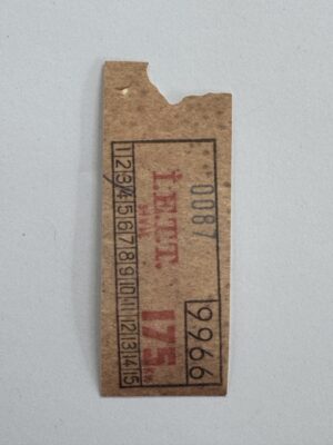 8cm x 3cm - Ticket 175