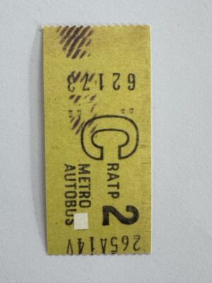 6.5cm x 3cm - Ticket C2