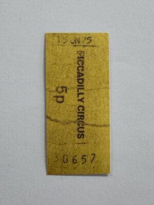 6.75cm x 3cm - Ticket 5p