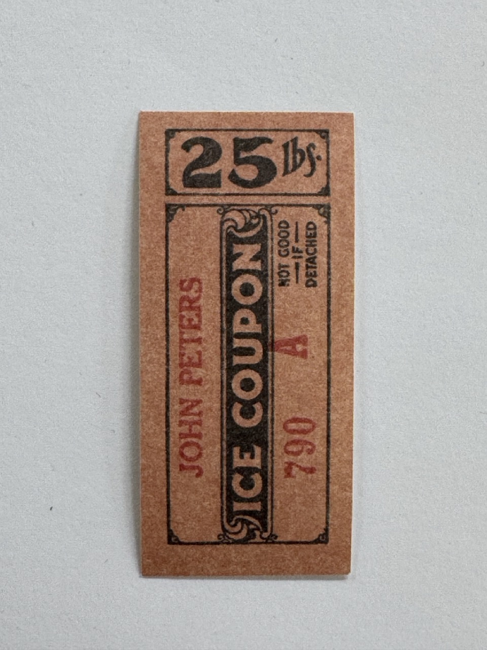 6.75cm x 3cm - Ticket 25