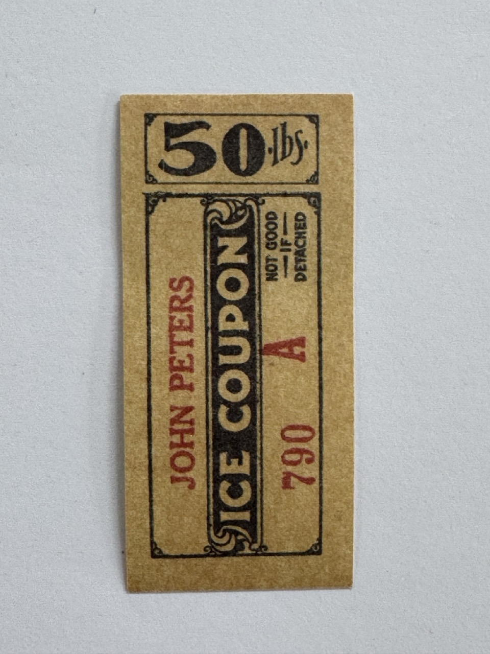 6.5cm x 3cm - Ticket 50