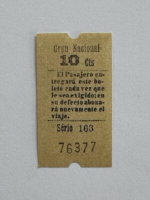 5.5cm x 3cm - Ticket 76377