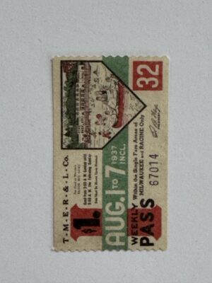 5cm x 3cm - Ticket Aug 1