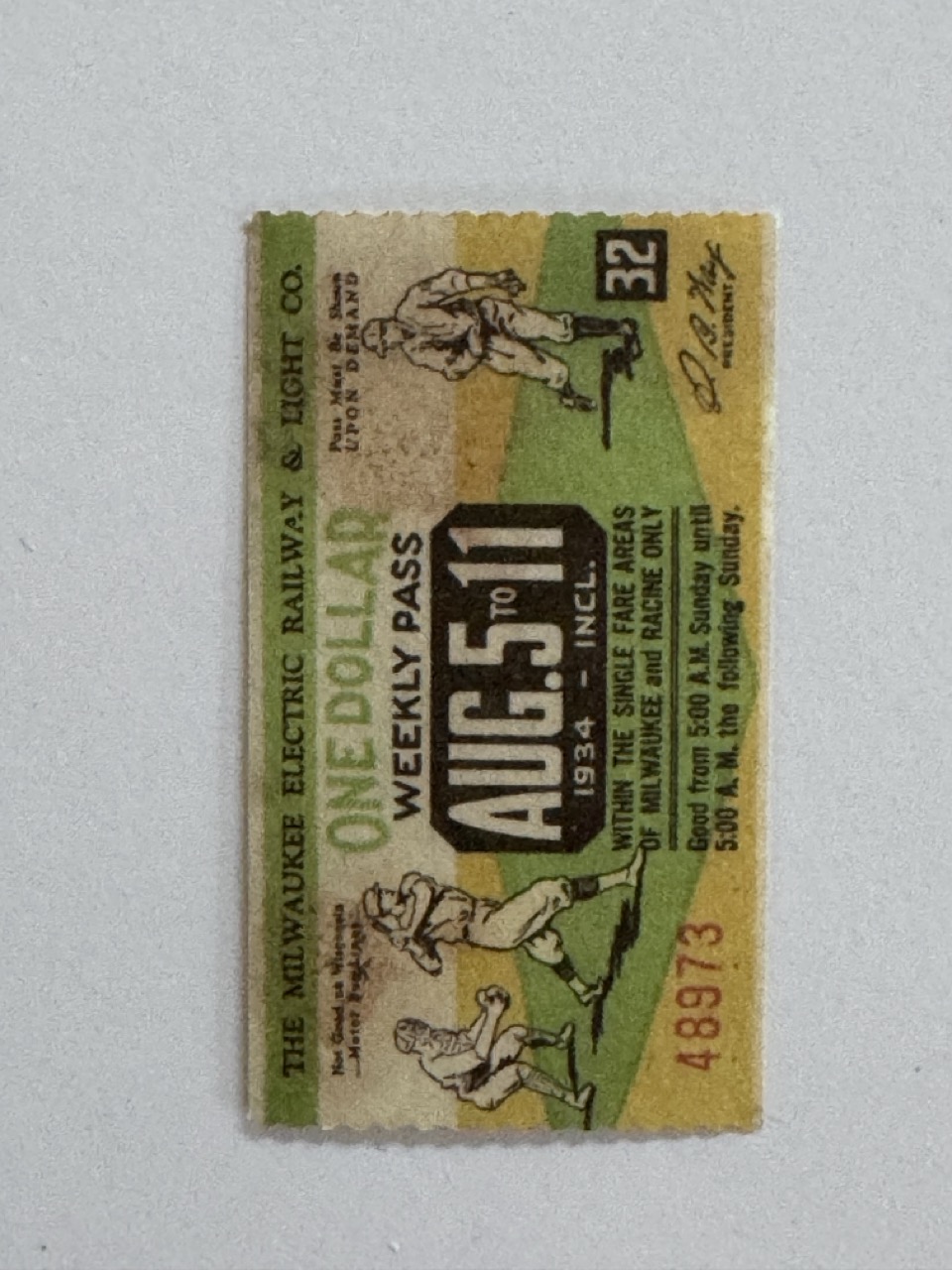 5cm x 3cm - Ticket Aug 5