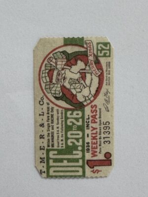 5cm x 3cm - Ticket Dec 20