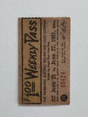 5cm x 3cm - Ticket Weekly Pass