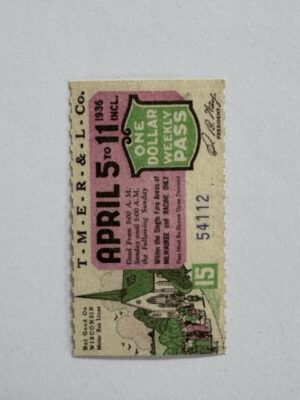 5cm x 3cm - Ticket April 5