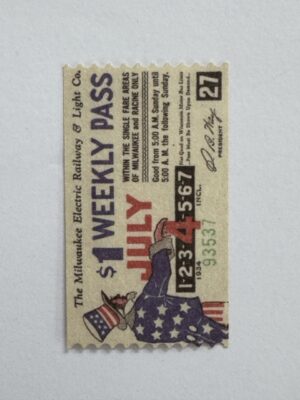 5cm x 3cm - Ticket July