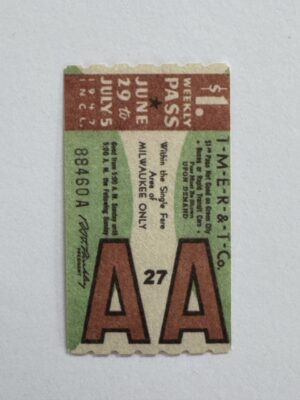 5cm x 3cm - Ticket AA