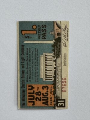 5cm x 3cm - Ticket July 28