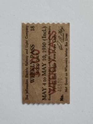 5cm x 3cm - Ticket Weekly Pass