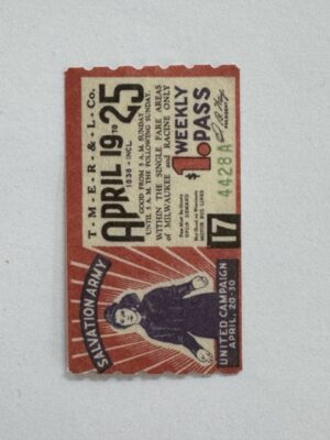 5cm x 3cm - Ticket April 19
