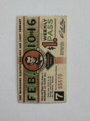 5cm x 3cm - Ticket Feb 10