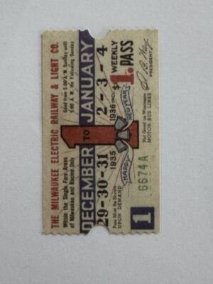 5cm x 3cm - Ticket December January