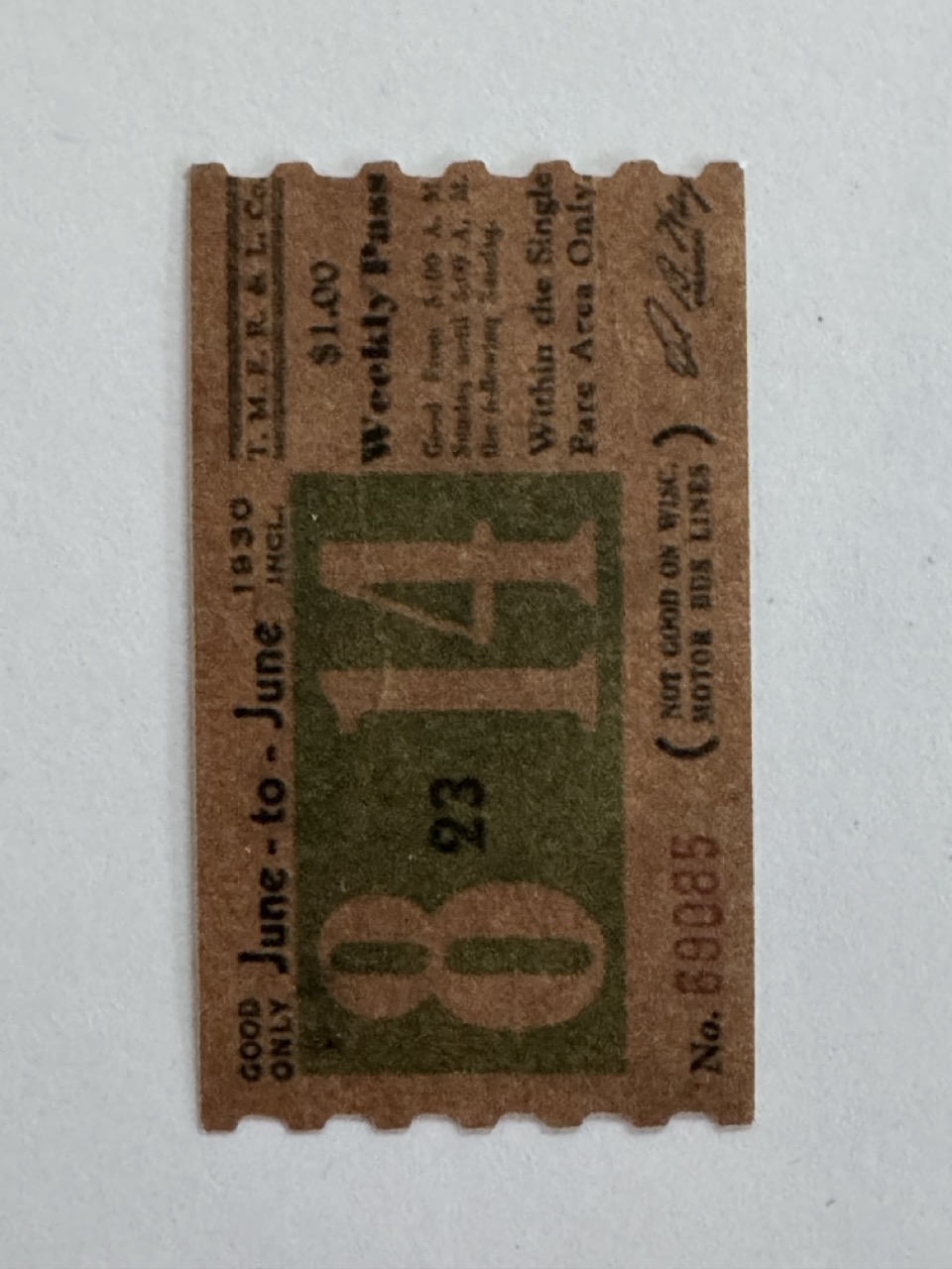 5cm x 3cm - Ticket 8 14