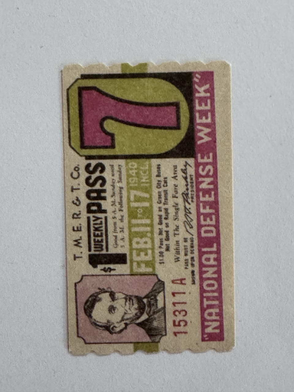 5cm x 3cm - Ticket 7