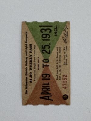 5cm x 3cm - Ticket April 19
