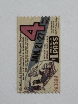 5cm x 3cm - Ticket 4
