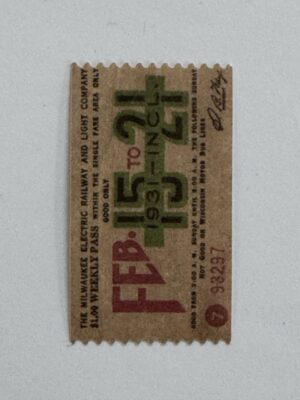 5cm x 3cm - Ticket Feb 15