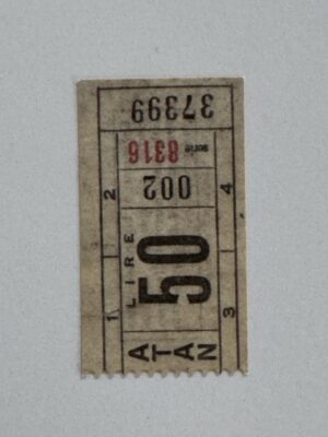 5cm x 3cm - Ticket 50