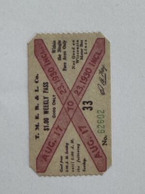 5cm x 3cm - Ticket Aug 17