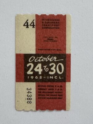 5cm x 3cm - Ticket Oct 24