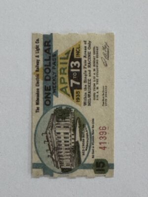 5cm x 3cm - Ticket April 7