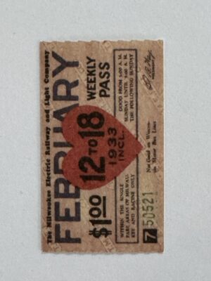 5cm x 3cm - Ticket Feb 12