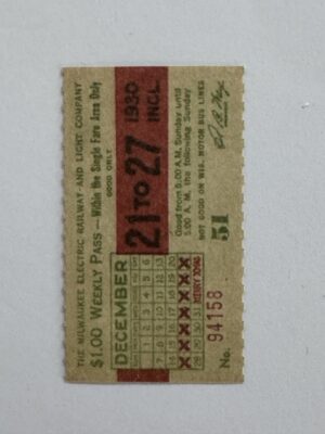 5cm x 3cm - Ticket Dec 21