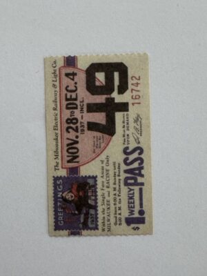 5cm x 3cm - Ticket 49