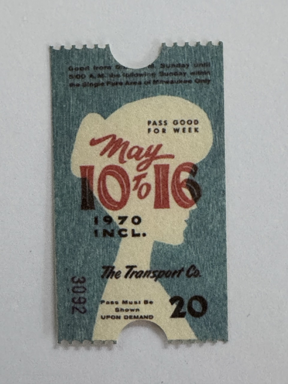 5cm x 3cm - Ticket May 10