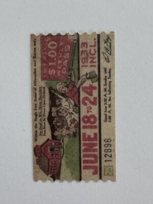 5cm x 3cm - Ticket June 18