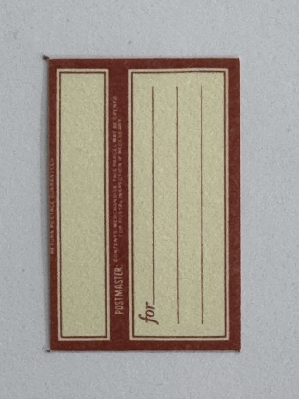 5cm x 3cm - Ticket For