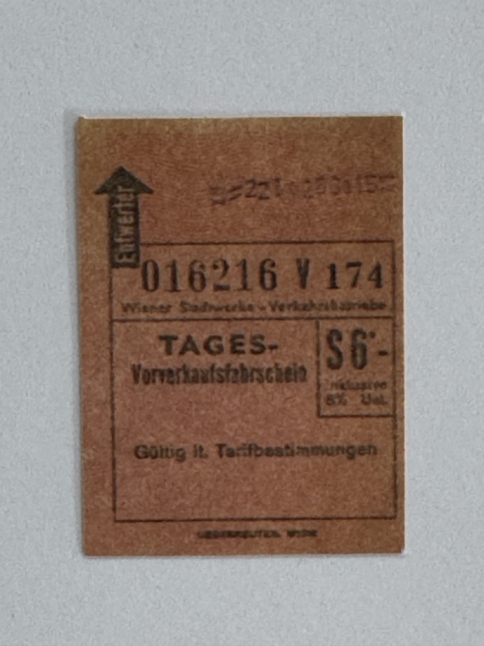 5cm x 3cm - Ticket S6