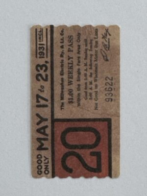 5cm x 3cm - Ticket 20