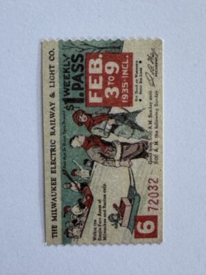 5cm x 3cm - Ticket Feb 3