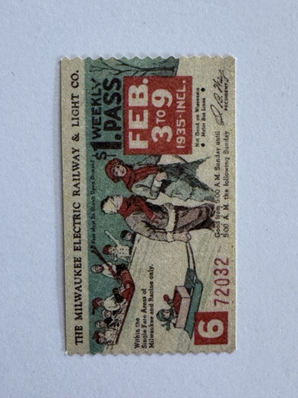 5cm x 3cm - Ticket Feb 3