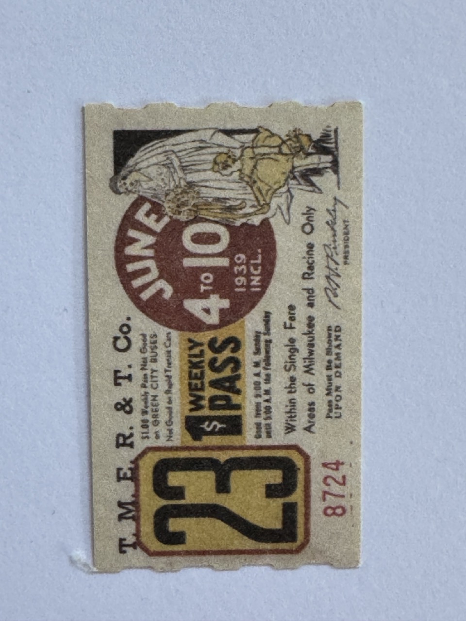 5cm x 3cm - Ticket 23