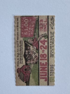 5cm x 3cm - Ticket June 18