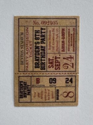 4cm x 3cm - Ticket Sept 24