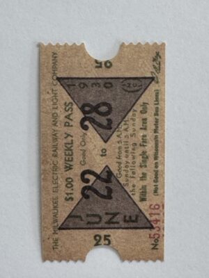 5cm x 3cm - Ticket June 22