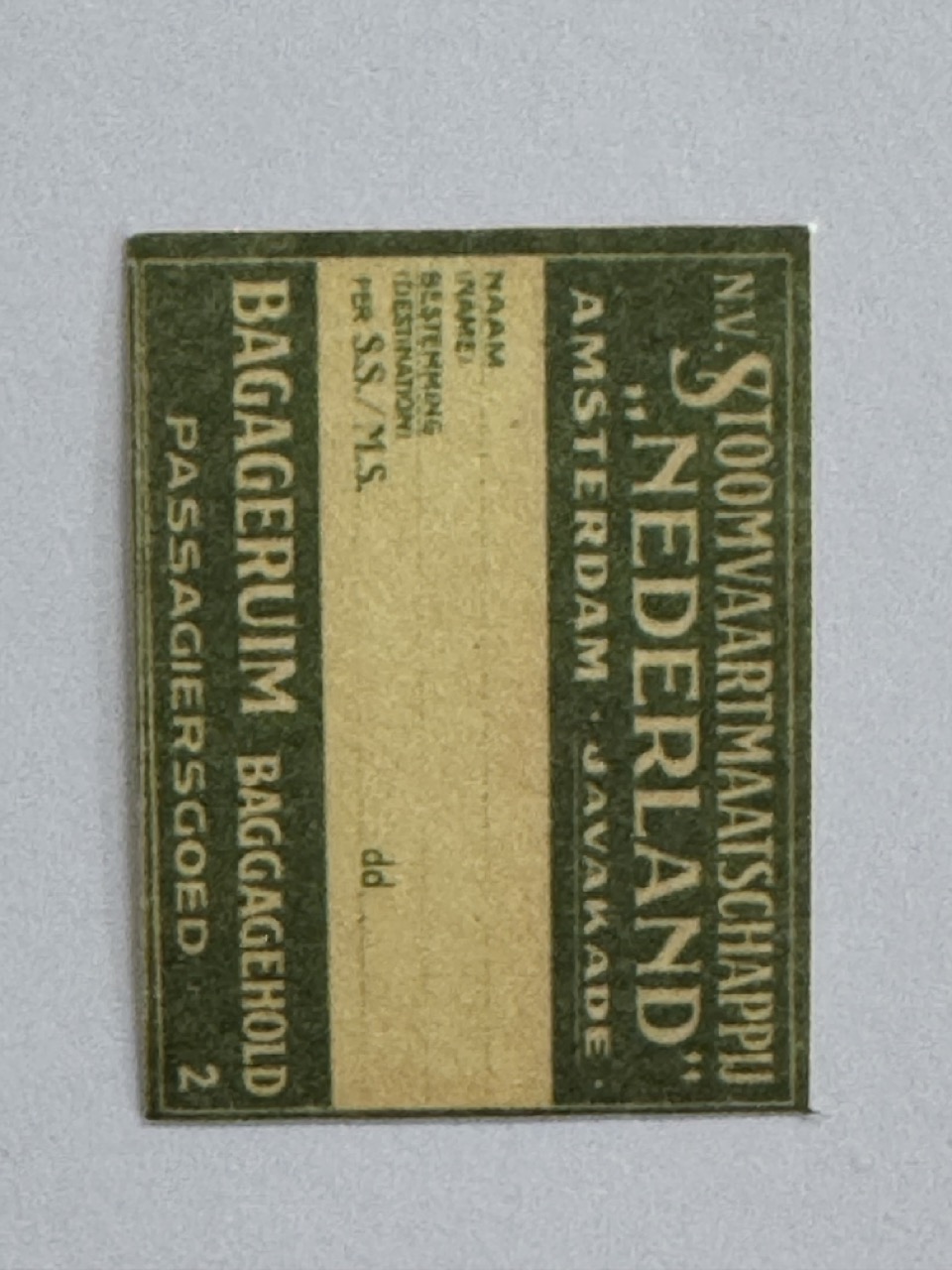 4cm x 3cm - Ticket Nederland