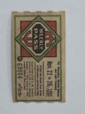 5cm x 3cm - Ticket Weekly Pass