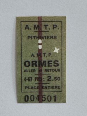 5cm x 3cm - Ticket Ormes