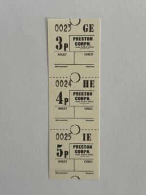 15cm x 5cm - Ticket 3p 4p 5p