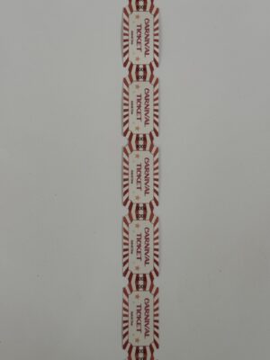 25cm x 2.5cm - 5 x Carnival Tickets
