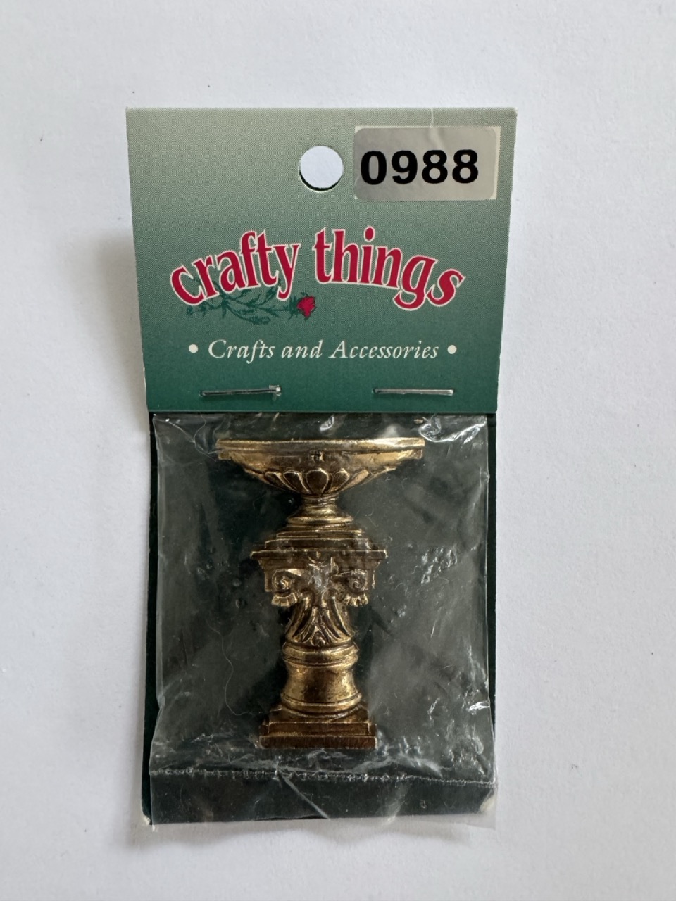 4.5cm x 3.5cm - Metal Decorative Urn Pedestal