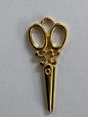 3.5cm x 1.5cm - Gold Metal Scissors